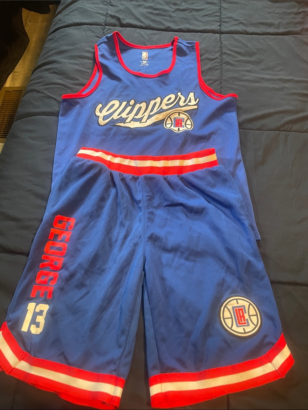 NBA Clippers Blue & Red Kids Matching Set